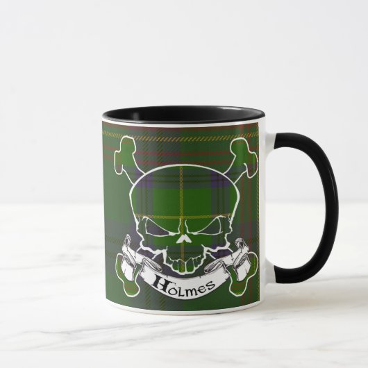 Holmes Tartan-Schädel Tasse (Rechts)
