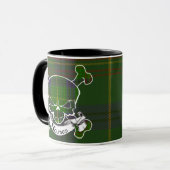 Holmes Tartan-Schädel Tasse (Vorderseite Links)