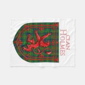 Holmes Tartan Scottish Kariert Lion Rampant Fleecedecke (Vorderseite (Horizontal))