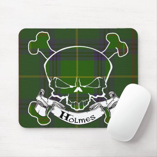 Holmes Tartan Skull Mousepad (Mit Mouse)
