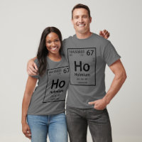 Holmium-Element (schwarz) T - Shirt