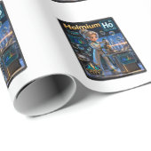  Holmium (Ho) – Atom | ATOMIVRA™ Kollektion Geschenkpapier (Rolleneckpunkt)