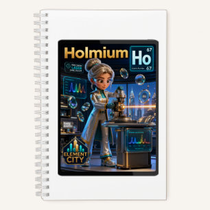 Holmium (Ho) – Atom   ATOMIVRA™ Kollektion Notizblock