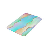 Holo Agate | Imitate Iridescent Pastel Ombre Marmo Badematte (Schrägansicht)