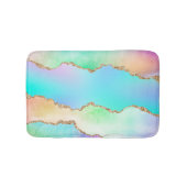 Holo Agate | Imitate Iridescent Pastel Ombre Marmo Badematte (Vorderseite)
