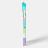 Holo Agate | Imitate Iridescent Pastel Ombre Marmo Case-Mate iPhone Hülle (Rückseite / Links)