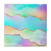 Holo Agate | Imitate Iridescent Pastel Ombre Marmo Fliese (Vorderseite)