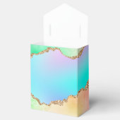 Holo Agate | Imitate Iridescent Pastel Ombre Marmo Geschenkschachtel (Geöffnet)