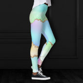 Holo Agate | Imitate Iridescent Pastel Ombre Marmo Leggings