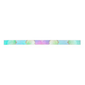 Holo Agate | Imitate Iridescent Pastel Ombre Marmo Satinband (Vorderseite)
