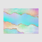 Holo Agate | Imitate Iridescent Pastel Ombre Marmo Seidenpapier (Vorderseite)