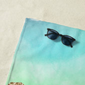 Holo Agate | Imitate Iridescent Pastel Ombre Marmo Strandtuch (Beispiel)