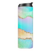 Holo Agate | Imitate Iridescent Pastel Ombre Marmo Thermosbecher (Nach links gedreht)