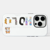 Holo, Cat Design hart | iPhone Hülle (Rückseite (Horizontal))
