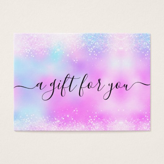 Holo Glitzer Elegantes Geschenk (Vorderseite)