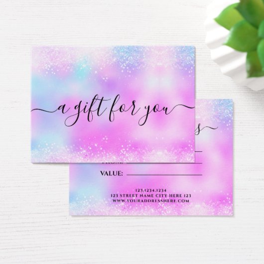 Holo Glitzer Elegantes Geschenk (Schreibtisch)