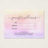 Holo Glitzer Elegantes Geschenk (Rückseite)