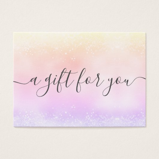 Holo Glitzer Elegantes Geschenk (Vorderseite)