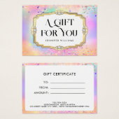 Holo Glitzer Goldmedaille Parco Civico-Ciani (Vorne & Hinten)