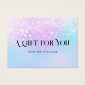 Holo Glitzer Pastel Elegantes Zeugnis (Vorderseite)