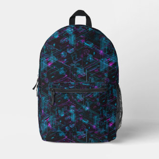 Holo Grid City Backpack Bedruckter Rucksack