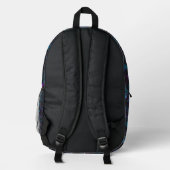 Holo Grid City Backpack Bedruckter Rucksack (Rückseite)