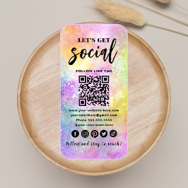 Holo Opal Stylischer QR Code Connect mit unserem T Visitenkarte