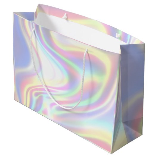 Holo Pop Große Geschenktüte (Rückseite Schrägansicht)