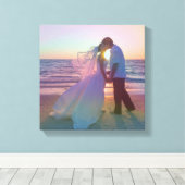 Holo Rainbow Overlay Wedding Foto Leinwanddruck (Insitu (Holzboden))