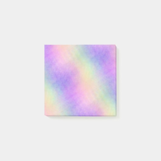 holo rainbow soft ombre: post-it klebezettel (Vorderseite)