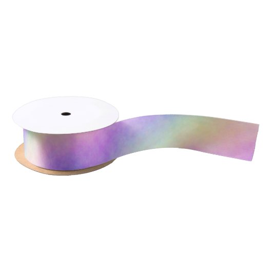 holo rainbow soft ombre :  satinband (Spule)