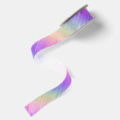 Holo-Regenbogen-Pinstreifen : Satinband (Rückseite)
