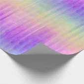 Holo Regenbogenpinstreifen: Geschenkpapier (Ecke)