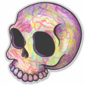 Holo skully vinylly aufkleber (Vorderseite)