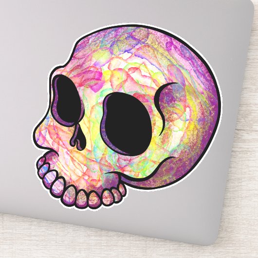 Holo skully vinylly aufkleber (Detail)
