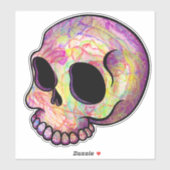 Holo skully vinylly aufkleber (Blatt)