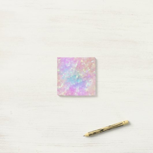 holo sparkle mosaic : post-it klebezettel (Auf Schreibtisch)