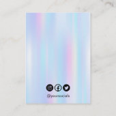 Holo Trendy Earring Display Card Visitenkarte (Rückseite)