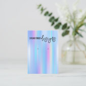 Holo Trendy Earring Display Card Visitenkarte (Stehend Vorderseite)