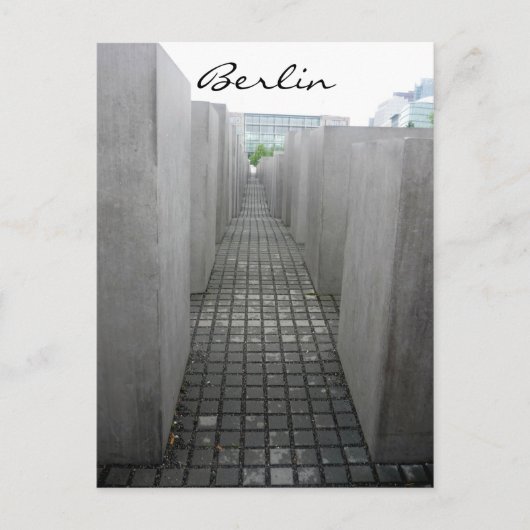 Holocaust-Denkmal Postkarte (Vorderseite)