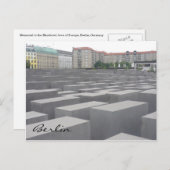 Holocaust-Gedenkstein Postkarte (Vorne/Hinten)