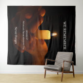 Holocaust-Gedenktag Wandteppich (Beispiel (Horizontal))