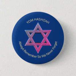 Holocaust-Gedenktag YOM HASHOAH Button