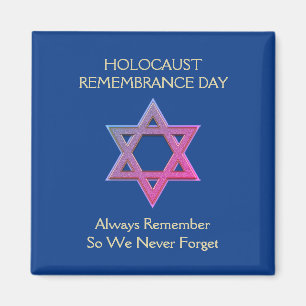 Holocaust-Gedenktag YOM HASHOAH Magnet
