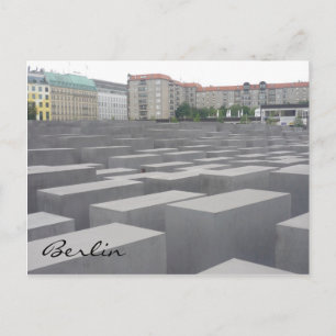 Holocaust-Mahnmale Stelen Postkarte