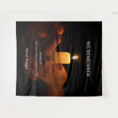 Holocaust Remembrance Day Wandteppich (Vorderseite (Horizontal))