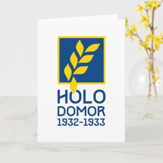 Holodomor Karte (Gelbe Blume)
