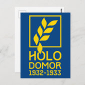 Holodomor Postkarte (Vorne/Hinten)
