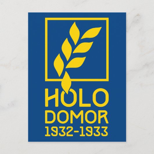 Holodomor Postkarte (Vorderseite)
