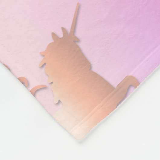 Holodraphe-Namensskript für Tropfen des Rosa Glitz Fleecedecke (Ecke)